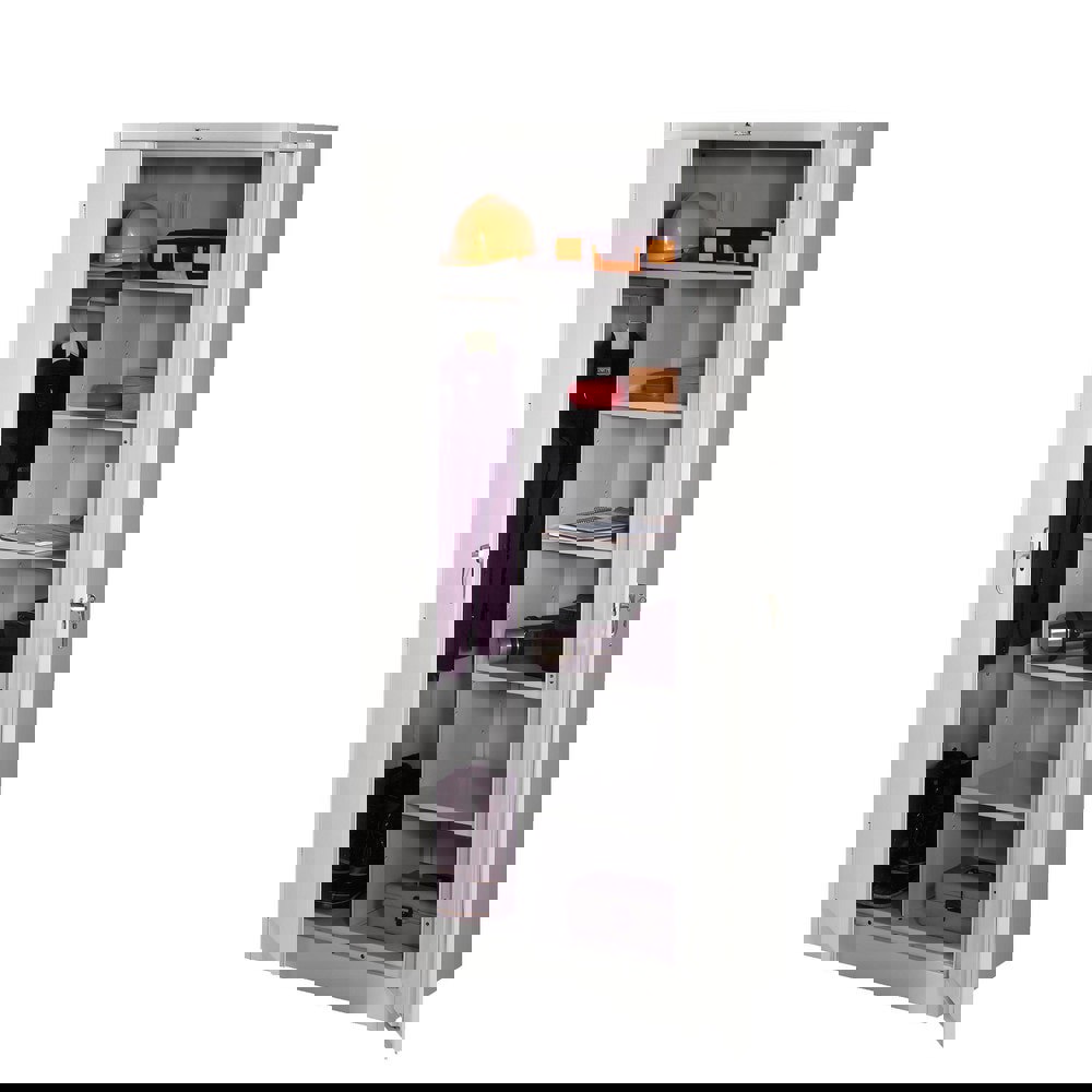 6 Shelf Combination Storage Cabinet